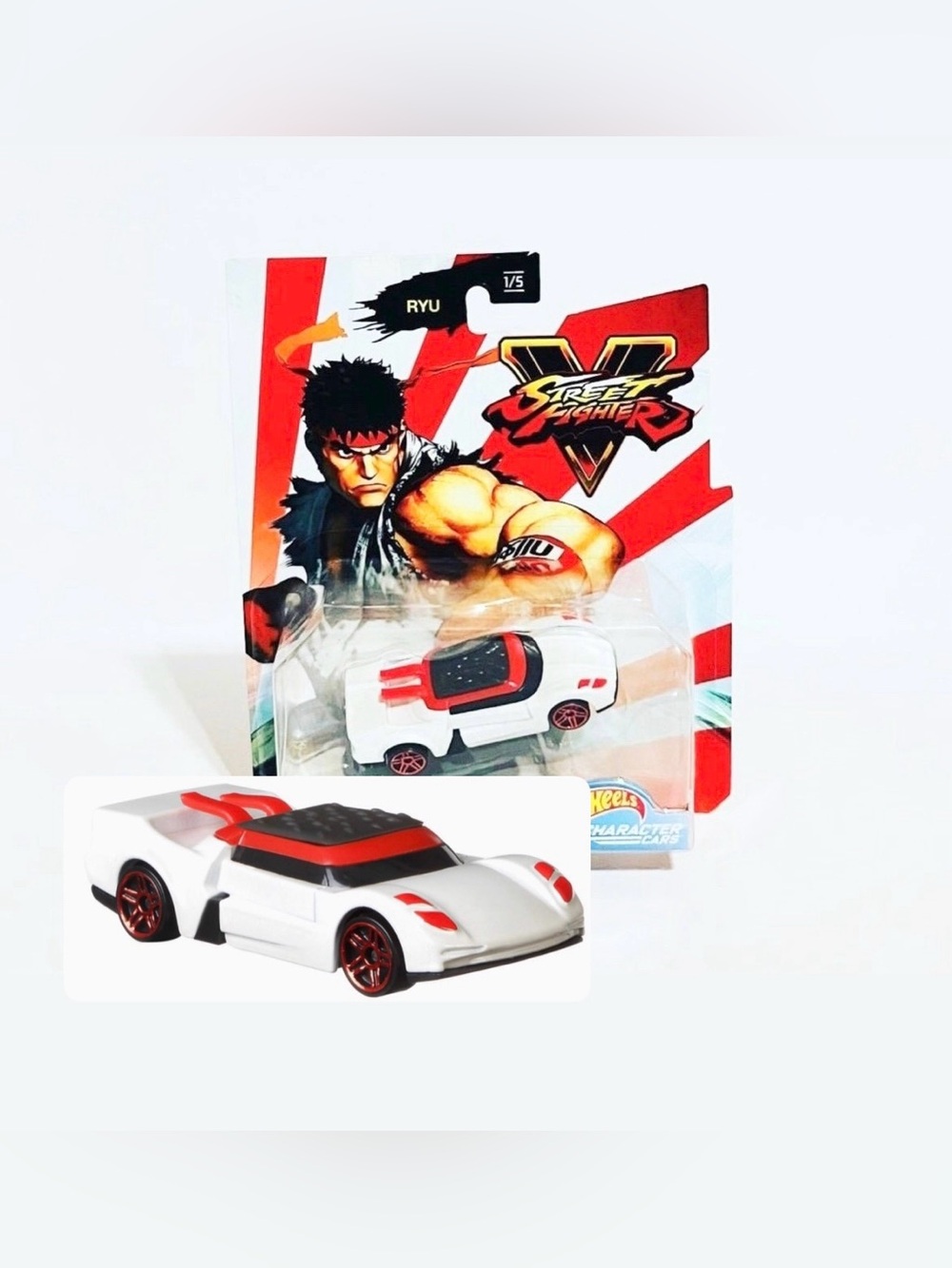 ⭐️5 For 25⭐️ Hot Wheels Character Cars Ryu Street Fighter V